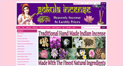 Desktop Screenshot of gokula-incense.co.uk